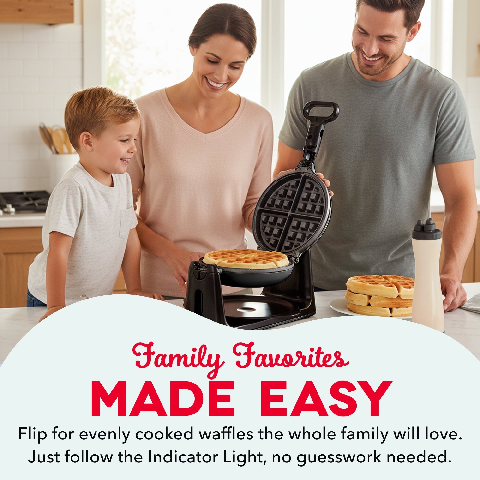 Flip Belgian Waffle Maker
